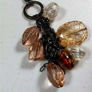 NY Drop Charm Pendant Necklace EUC